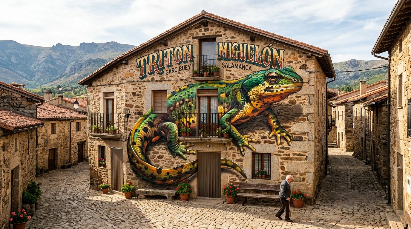 “El Descendimiento” de JM Brea: el mural hiperrealista de Plasencia que aspira a estar entre los mejores del mundo